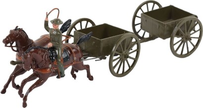 Britains rare set 1331, General Service Limbered waggon, Active service dress, 1940