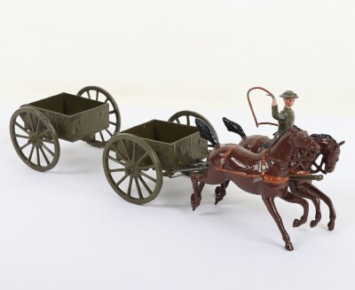 Britains rare set 1331, General Service Limbered waggon, Active service dress, 1940 - 4