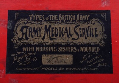 Britains boxed set 137, Army Medical Service, first version 1905 - 2