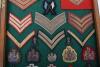 Framed Display of British Cloth Rank and Proficiency Badges - 4