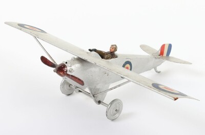 Britains set 433, R.A.F Monoplane and pilot, first version square wings, 1931-36 - 6