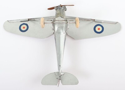 Britains set 433, R.A.F Monoplane and pilot, second version round wings, 1937-47 - 5