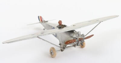 Britains set 433, R.A.F Monoplane and pilot, second version round wings, 1937-47 - 6