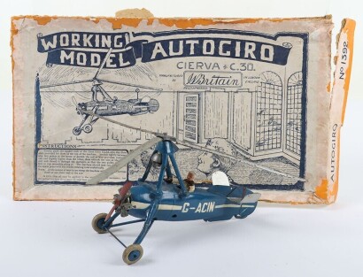 Britains rare boxed 1392, Civilian Cierva C30 Autogiro and pilot, 1935-39