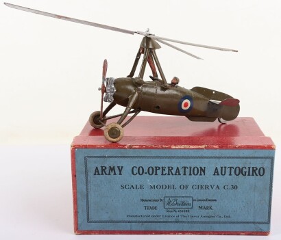 Britains rare boxed set 1431, British Army Co-Operation Autogiro and pilot, 1936-41