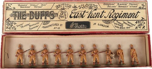 Rare Britains boxed set 16, The Buffs East Kent Regiment in khaki Boer War service uniform, second version 1895