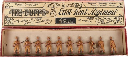 Rare Britains boxed set 16, The Buffs East Kent Regiment in khaki Boer War service uniform, second version 1895