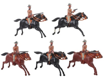 Britains set 38, South African Mounted Infantry, first version circa 1905