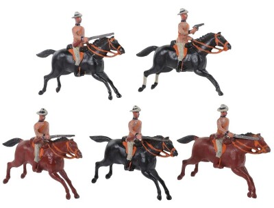 Britains set 38, South African Mounted Infantry, first version circa 1905