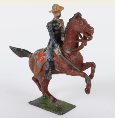 Rare Britains for C.W Beiser, American Officer on rearing horse, 1907