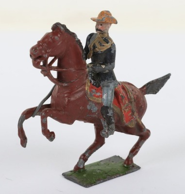 Rare Britains for C.W Beiser, American Officer on rearing horse, 1907 - 2