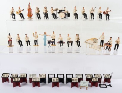 Solid cast lead painted Latin-American Dance Orchestra