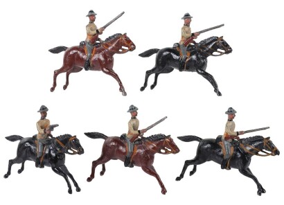 Britains set 38, South African Mounted Infantry, 1st version 1898