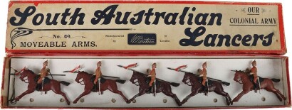Britains boxed set 49, South Australian Lancers, third version date 1.1.1901