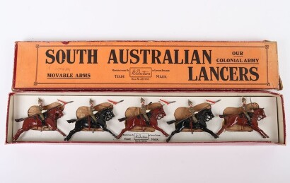 Britains boxed set 49, South Australian Lancers, fourth version 1930s