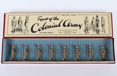 Britains boxed set 1542, New Zealand Infantry Service dress, small head first version 1937