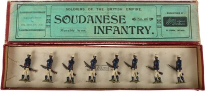 Britains boxed set 116, Soudanese Infantry, first version 1904