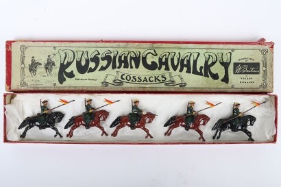 Britains boxed set 136, Russian Cavalry Cossacks, second version 1930