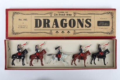 Britains boxed set 140, French Dragoons, third version 1925