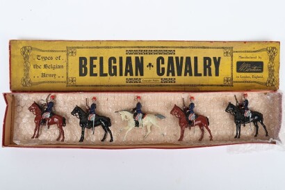 Britains boxed set 190, Belgian Cavalry, first version 1915