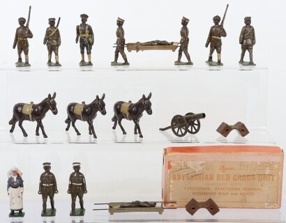 Johillco boxed Abyssinian Red Cross and troops, 1930s