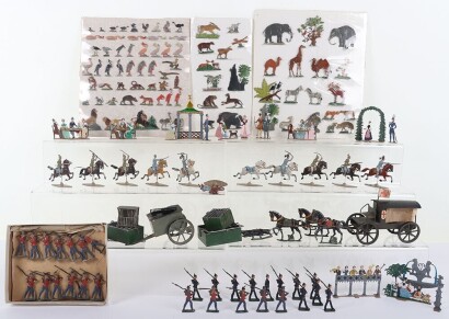 Tinplate Field Ambulance, Cooker and semi-flat figures