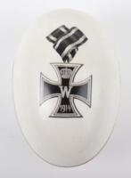 Imperial German Iron Cross Decorated Porcelain Egg