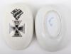 Imperial German Iron Cross Decorated Porcelain Egg - 3