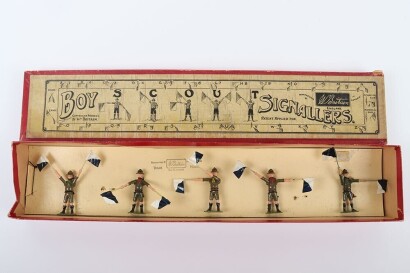 Britains boxed set 163, Boy Scouts Signallers, 1954-59