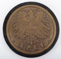 Carriage Plaque from Imperial Prussian Railways Train