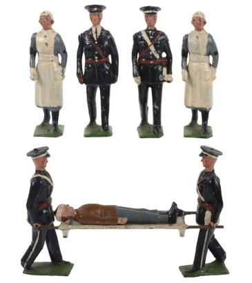 Britains set 1426, St John&rsquo;s Ambulance Brigade, First Aid Section in rare gloss finish, 1936-41