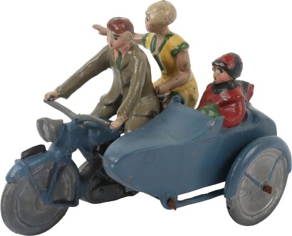 Britains rare 641 Motorcycle and Sidecar, 1932-41