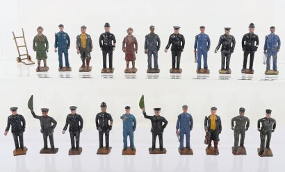 Britains 0 gauge Railway and other figures, 1930s