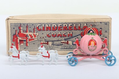 Rare Benbros boxed Cinderella Coach, 1950s