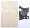 Imperial German Iron Cross 1st Class Screw Back with Letter from Soldier who Brought it Home - 2