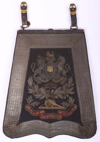 Scarce Early Pattern Victorian Royal Artillery Volunteers Full Dress Sabretache