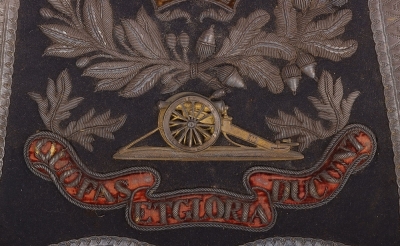 Scarce Early Pattern Victorian Royal Artillery Volunteers Full Dress Sabretache - 3
