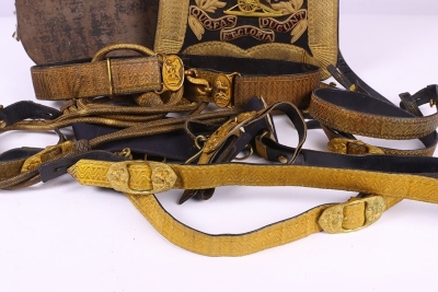 Victorian Royal Horse Artillery Officers Sabretache in Named Tin with Accoutrements - 3