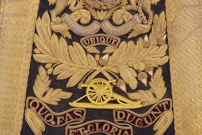 Victorian Royal Horse Artillery Officers Sabretache in Named Tin with Accoutrements - 6