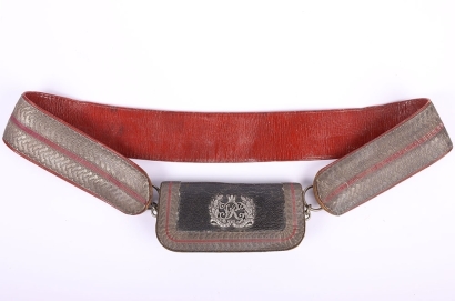 Victorian Cavalry Officers Cross Belt and Pouch