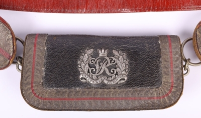 Victorian Cavalry Officers Cross Belt and Pouch - 2