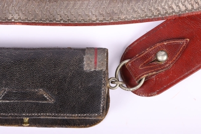 Victorian Cavalry Officers Cross Belt and Pouch - 6
