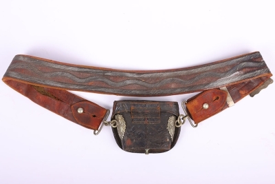 Victorian Royal Engineers Volunteers Officers Cross Belt and Pouch - 4