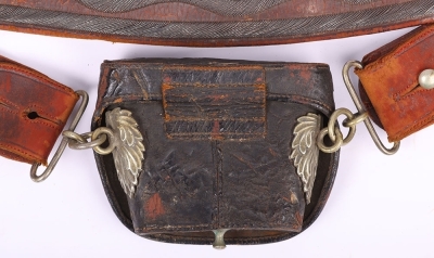 Victorian Royal Engineers Volunteers Officers Cross Belt and Pouch - 5