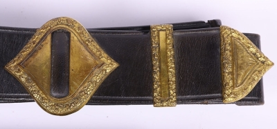 Victorian Indian Army Officers Cross Belt and Pouch - 3