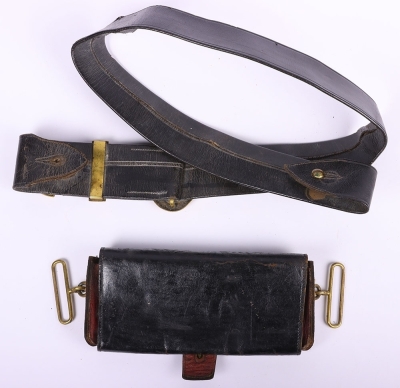 Victorian Indian Army Officers Cross Belt and Pouch - 4