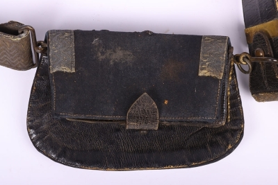 Victorian Royal Artillery Officers Full Dress Cross Belt and Pouch - 6