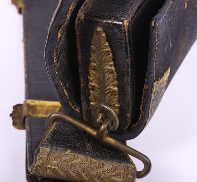 Victorian Royal Artillery Officers Full Dress Cross Belt and Pouch - 7