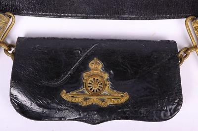 Post 1902 Territorial Artillery Officers Cross Belt and Pouch - 2
