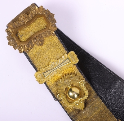 Post 1902 Territorial Artillery Officers Cross Belt and Pouch - 3